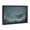 Stupell Industries Dark Storm Clouds Abstract Floater Framed Canvas Wall Art Design by Lydia Orange